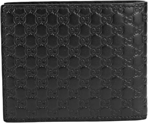 Vista 2 de GUCCI Microguccissima Cartera de piel color negro 260987