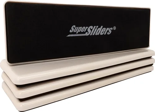 Vista 9 de Super Sliders Deslizadores rectangulares reutilizables de muebles de 2-1/2 x 9 pulgadas XL para alfombras, almohadillas protectoras antideslizantes
