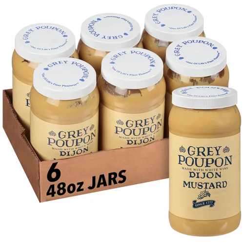 Vista 6 de Grey Poupon Country Dijon Mustard (frascos de 48 onzas, paquete de 6)