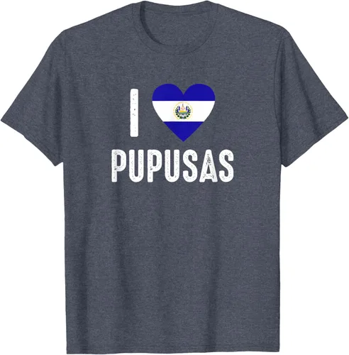 Vista 101 de Camiseta I Love Pupusa from El Salvador