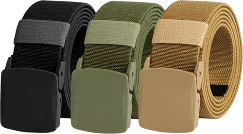 Vista 42 de UNGGJKB Men's Tactical Belt, Nylon Casual Elastic Belt, Work Belt That Can Be Cut And Adjusted