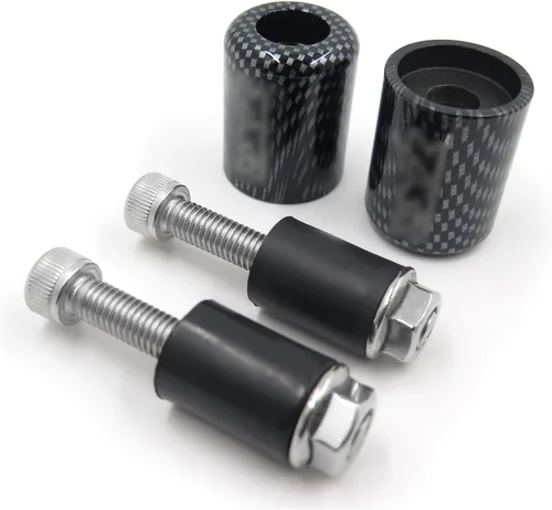 Vista 5 de HONGK - Extremos de barra de mano de fibra de carbono para motocicleta compatibles con Kawasak Ninja 250 500 ZX600 ZX6 636 ZZR600 ZX6R ZX6RR 650R