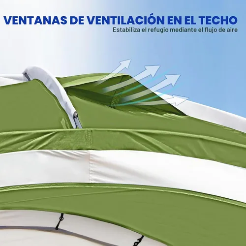 Vista 4 de UNICAMPER Tienda de playa de 12 x 12 pies, toldo desplegable grande UPF50+ con pared lateral de 2 piezas, refugio solar resistente a la lluvia