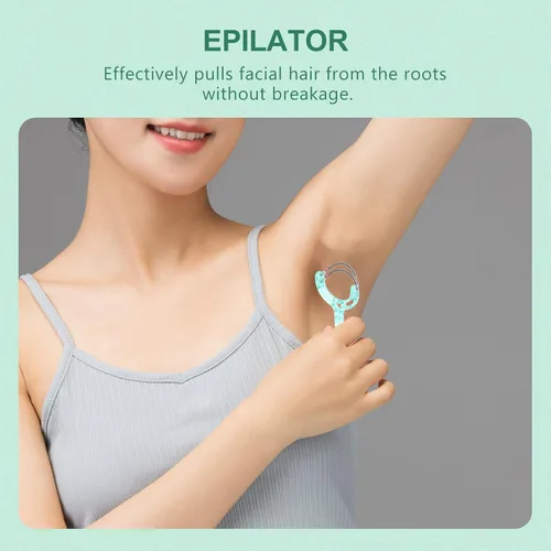 Vista 6 de Facial Hair Removal Tool Dual Spring Threading Epilator Portable Manual Face Hair Remover for Women Sensitive Skin Use Random