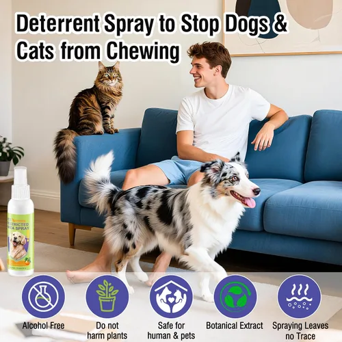 Vista 6 de Spray de manzana amarga para que los perros dejen de masticar, disuasorio de entrenamiento antimasticable para muebles, zapatos y alambres, fórmula