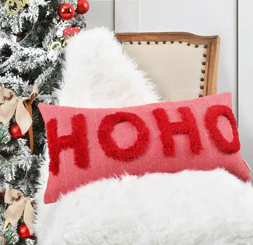 Vista 17 de Fundas de almohada navideñas de gatos lindos de 18 x 18 pulgadas, fundas de almohada bordadas de Navidad, decoraciones de Navidad, almohadas Gatos