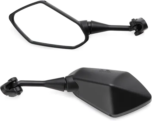 Vista 8 de Mokuo Espejo retrovisor para motocicleta en material de vidrio HD Compatible con Honda CBR600 CBR250 CBR300 CBR500 Ninja 250R Suzuki GSXR 750