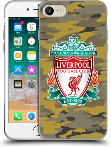 Vista 214 de Head Case Designs Funda de gel con licencia oficial del Liverpool Football Club Away Colourways Crest Camou [protección de grado militar] compatible