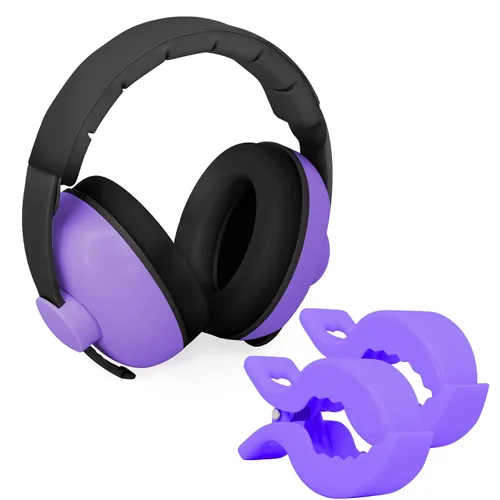 Vista 65 de Auriculares de bebé para protección contra el ruido, color blanco