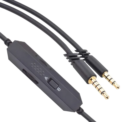 Vista 3 de Alitutumao Cable auxiliar para juegos de 3.3 pies para auriculares Astro A10 A40 A30 A50, compatible con Xbox One PS4 PC Mobile, negro, conector