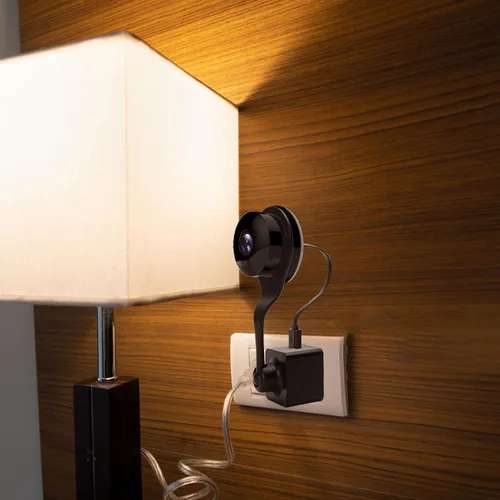 Vista 5 de Marsrut Cargador USB Nest Camera Plug Mount: 360 rótula ajustable de pared de toma de corriente alterna soporte para cámara interior, sin cables ni