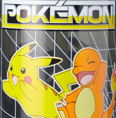 Vista 5 de Botella de agua de plástico Pokemon para beber sin BPA con popote extraíble, estampado de Pikachu, tapa a prueba de fugas, reutilizable, ligera