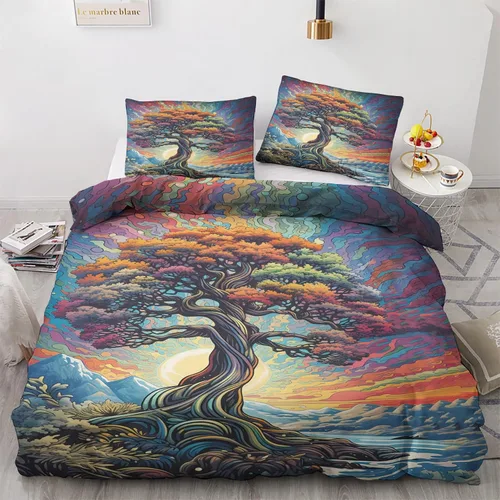 Vista 24 de Funda de edredón de águila calva tamaño individual Juego de ropa de cama de pájaros animales 2 piezas Funda de edredón