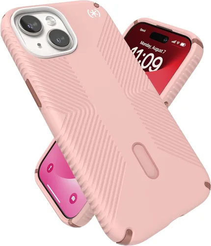 Vista 11 de Speck Funda MagSafe para iPhone 15, protección contra caídas y cámara, ClickLock antideslizante, compatible con carga inalámbrica, se adapta a todos