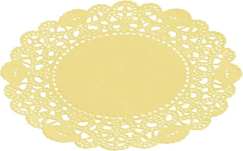Vista 70 de Restaurantware Pastry Tek Blondas de Encaje de 4 x 4 Pulgadas 100 Vajilla Decorativa - Blondas de Mesa Desechables Redondas de Papel Negro