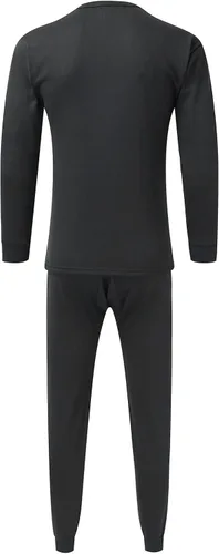 Vista 2 de Ropa interior térmica para hombre, conjunto de ropa interior larga para clima frío, parte superior de invierno, 2 piezas, capa base