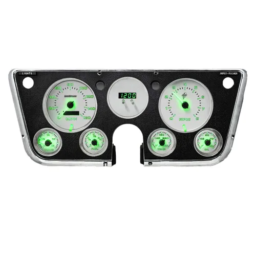 Vista 6 de Intellitronix Panel de calibre analógico para camioneta Chevy C10 1967-1972 – Actualización del grupo de instrumentos de tablero Velocímetro, Azul
