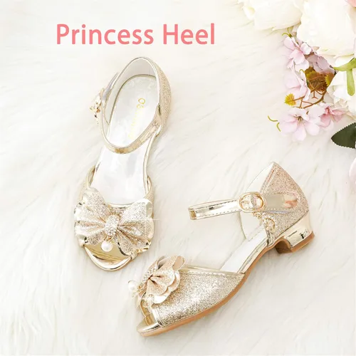 Vista 4 de Osinnme - Sandalias de boda para niña pequeña y grande