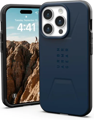 Vista 12 de URBAN ARMOR GEAR UAG - Funda compatible con iPhone 15 Pro de 6.1 pulgadas, color negro civil, imán integrado compatible con carga MagSafe, funda