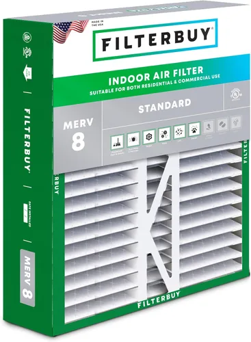 Vista 20 de Filterbuy Filtro de aire 10x17x2 MERV 8 Essential Dust & Allergy Defense (paquete de 1), filtros exteriores plisados electrostáticos para sistema