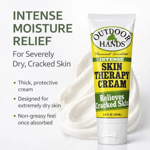 Vista 2 de Outdoor Hands Crema de terapia intensa para la piel, reparación de grietas y piel seca, crema curativa formulada por farmacéuticos para manos