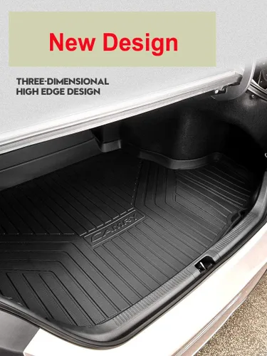 Vista 2 de 1 unids TPO goma coche Mat Cargo Liner Cargo bandeja carga cubierta coche maletero maletero maletero maletero bandeja piso Mat ajuste personalizado