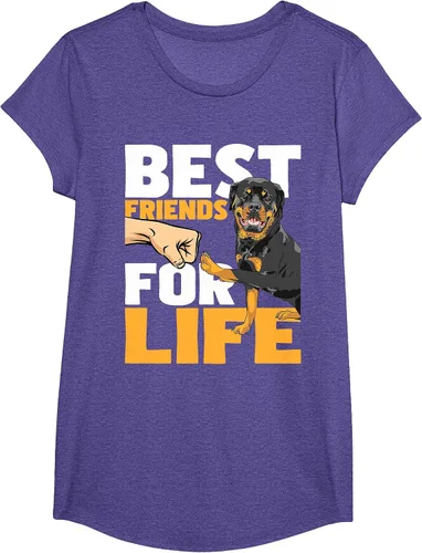 Vista 41 de Best Friends for Life - Rottweiler Animal Dog Lover Breeder T-Shirt