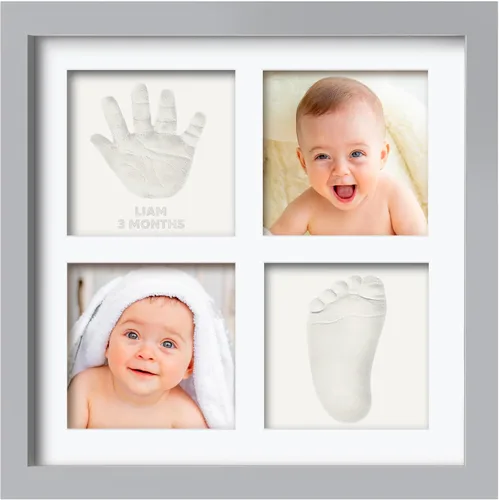 Vista 10 de KeaBabies Kit de manos y huellas para bebé, kit de huella de bebé (blanco alpino)