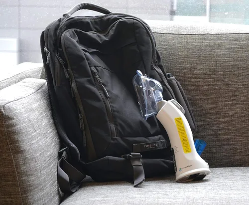 Vista 13 de PureGuardian MST55 Inhalador portátil de vapor y niebla caliente, bandeja de aceite esencial, tratamiento de vapor natural de mano ideal