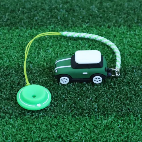 Vista 3 de 3D OM Percha para camisetas de golf, mini silicona con anillo guía, elegante y adorable (verde)