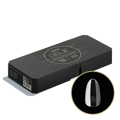Vista 13 de Aprés Gel-X® Almendra Caja de Puntas de Uñas 280 Puntas Gel-X, Puntas Suaves, 14 Tamaños 00-9 Incluye mitades