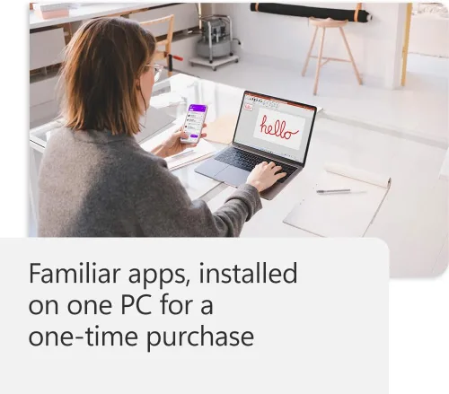 Vista 2 de Microsoft Office Home & Business 2024 Classic Desktop Apps: Word, Excel, PowerPoint, Outlook and OneNote One-Time Purchase for 1 PC/MAC