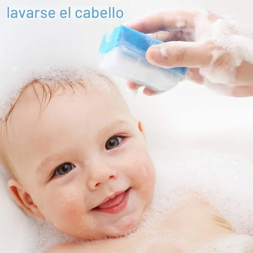 Vista 4 de Cepillo sensorial reutilizable, cepillo quirúrgico, cepillo de uñas, depurador de baño para bebés. (6 piezas)