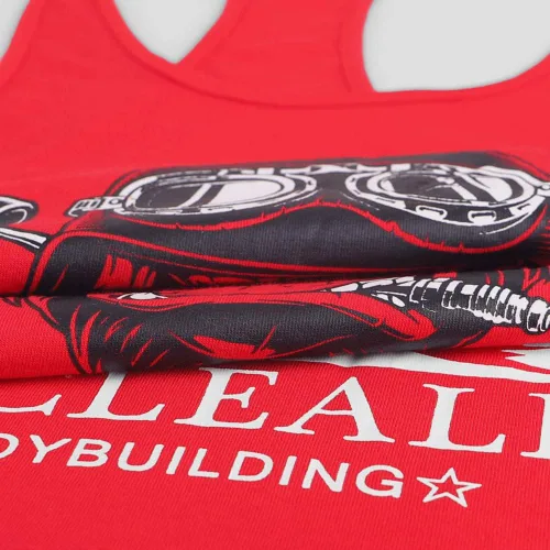 Vista 5 de GYMAPE Camiseta sin mangas de algodón para hombre con dobladillo de arco