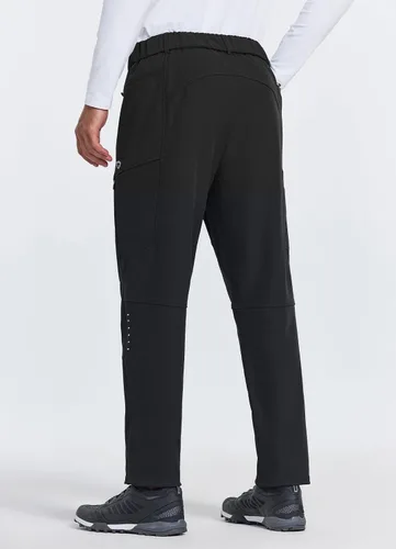 Vista 2 de BALEAF Pantalones de ciclismo de invierno para hombre, pantalones térmicos para bicicleta de montaña, resistentes al agua, clima frío, senderismo