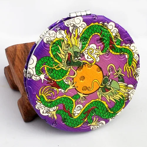 Vista 2 de Espejo lateral doble Feng Shui Lucky Mirror Dragones dobles