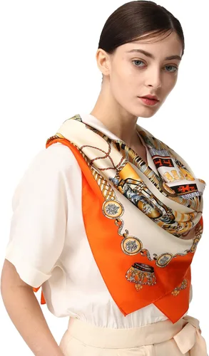 Vista 2 de Grace Scarves - Bufandas 100% de seda, extragrande y XX-grande