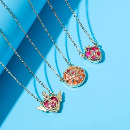 Vista 7 de POYAMUSE Collar con colgante de estrella guardiana de anime para mujer, joyería de cosplay