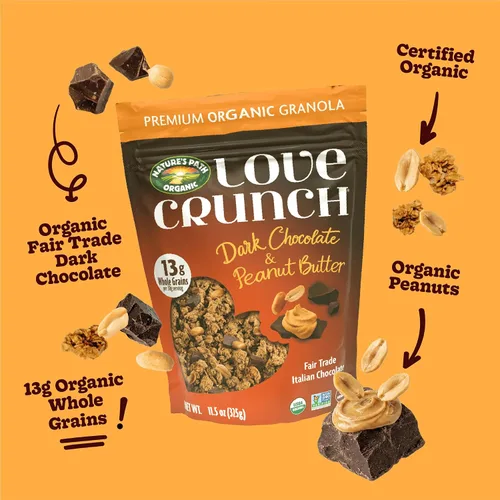 Vista 4 de Love Crunch - Nature's Path - Granola orgánica, chocolate oscuro