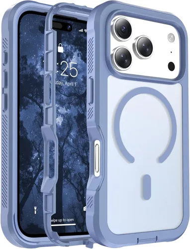 Vista 20 de jaroco - Funda magnética compatible con MagSafe para iPhone 11 de 6.1 pulgadas; protección de grado militar contra caídas, de doble capa