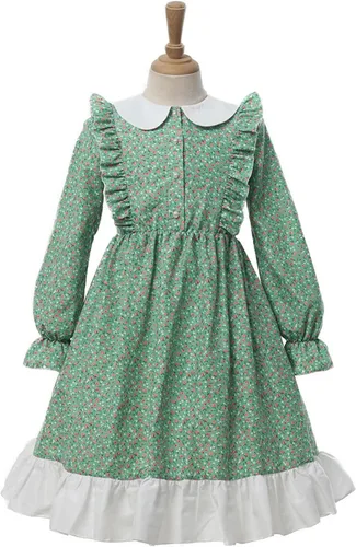 Vista 23 de Nuoqi - Vestidos de pionera para niñas, disfraz colonial