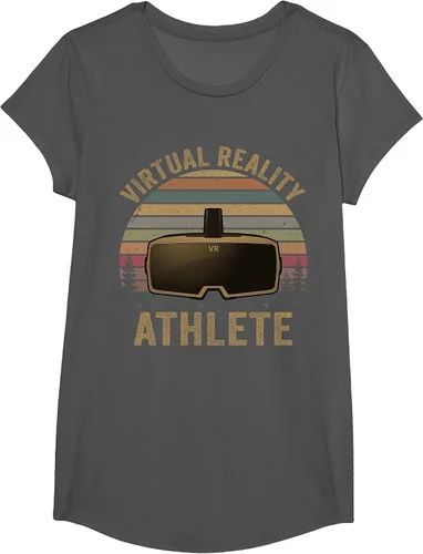 Vista 8 de Virtual Reality Athlete for VR Gamers Camiseta Asphalt Grey