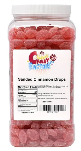 Vista 13 de Sanded Lemon Drops Old Fashioned Hard Candy 6 Lbs Sin gluten, viene en frasco, 6 libras