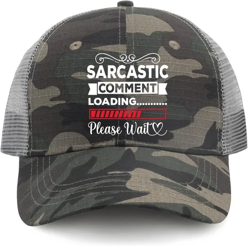 Vista 9 de Hat Sarcastic Comment Loading Please Wait Baseball Cap, Vintage Hats for Men