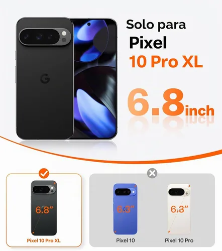 Vista 7 de TORRAS Funda delgada para Google Pixel 10 Pro XL transparente, compatible con MagSafe, marco de borde abierto, funda para teléfono para Pixel 10 Pro