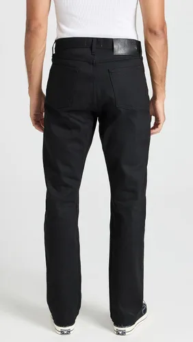 Vista 3 de Naked & Famous True Guy - Jeans de orillo negro liso para hombre