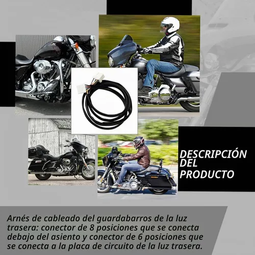 Vista 2 de XTPTFABS Arnés de cableado de guardabarros trasero, conector de 8