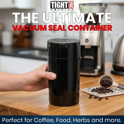 Vista 2 de Tightpac America, Inc. Tightvac - Contenedor de almacenamiento sellado al vacío de 3 a 12 onzas