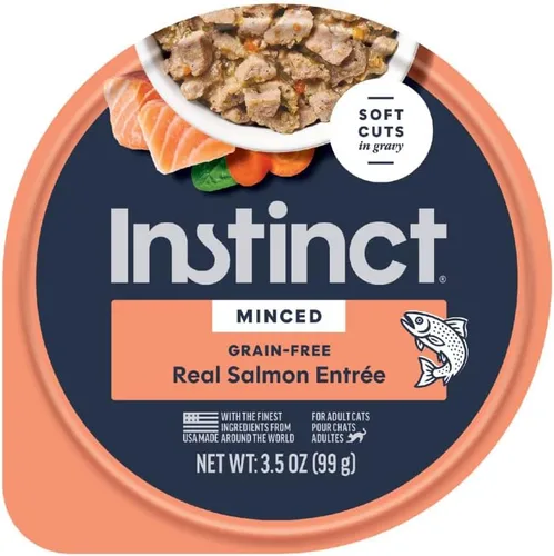 Vista 12 de Instinct Receta picada sin granos con pollo real, comida húmeda natural para gatos, tazas de 3.5 onzas (caja de 12)