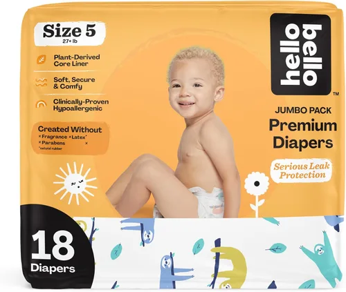 Vista 29 de Hello Bello Premium Pañales para bebé talla 1, 32 unidades de pañales desechables, extra absorbentes, hipoalergénicos con ajuste cómodo y seguro